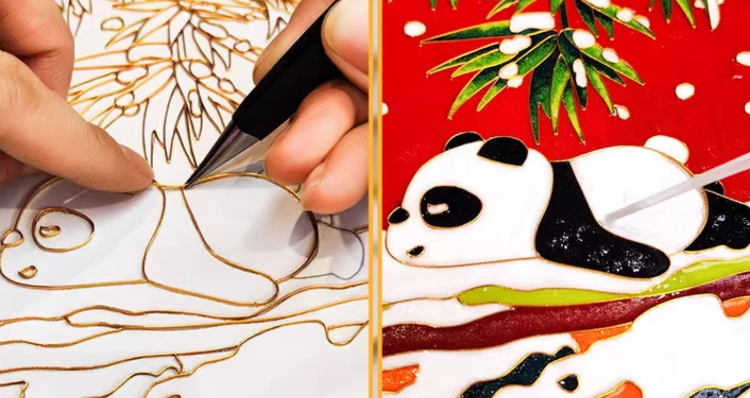 Designing cloisonne art kits, empowering you to create your own enamel masterpieces.