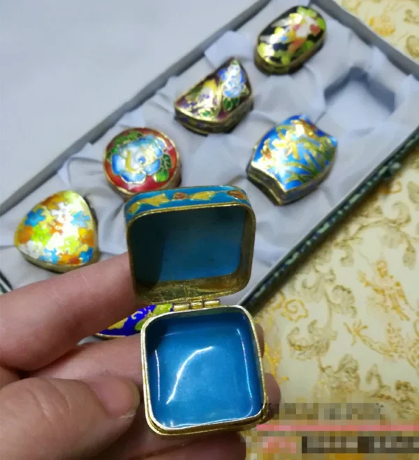 kf-Hcd3592ec56b64b399bd8c6a0bfef528et Traditional Chinese Cloisonne Jewelry Storage Box Set