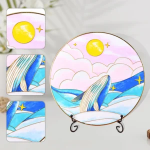 Cloisonne Art Kit DIY Enamel Painting Set