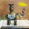 kf-S80b459977557422a99e7f6c22f6eb382t Vintage Cloisonne Elephant Figurine Copper Enamel Decor