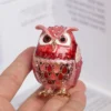 kf-S8b77ae80ca784f1bb6e1dfa3251fd6702 Cloisonne Owl Jewelry Box Storage Ornament