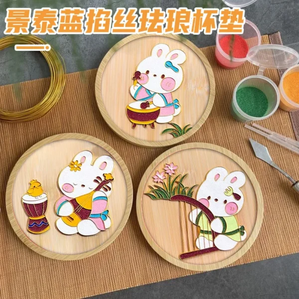 kf-Sba593502ac5a497691d7a1ce4c08479fC Cloisonne Coasters DIY Art Kit