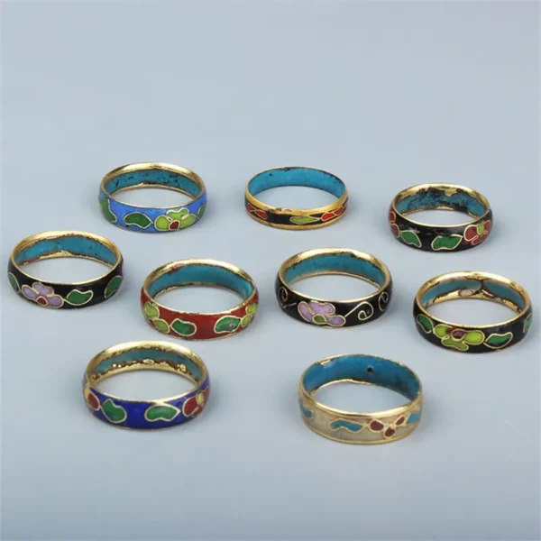 kf-Sd326d18d598146e8a33720b3be5065daM Cloisonne Copper Rings DIY Kit Set