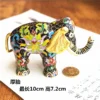 kf-Sf1a8330932ce46cf9a43fe7a6d022c61H Vintage Cloisonne Elephant Figurine Copper Enamel Decor