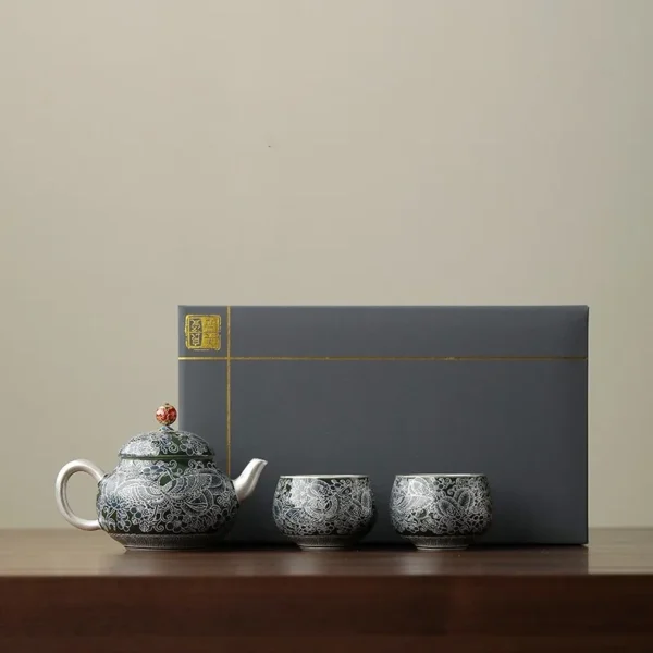 kf-Sfcf18787244d4fceb17bc09f28bd161cT Chinese Palace Butterfly Cloisonne Tea Set